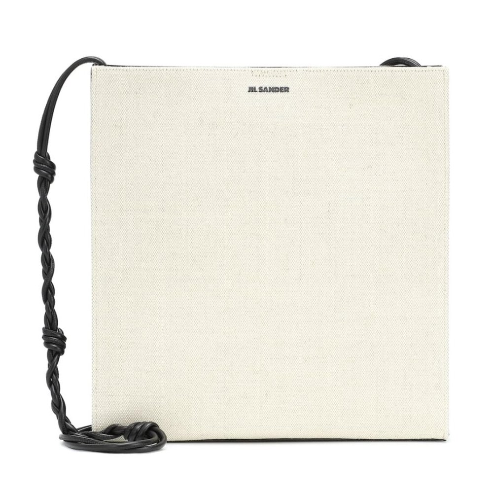 JIL SANDER Tangle Medium canvas shoulder bag